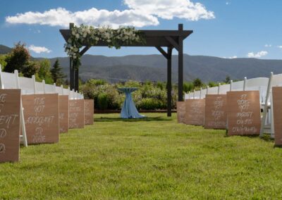 Crooked Willow Farms Videographer Videography and photography showing Ceremony decorations 1 Corinthians 13