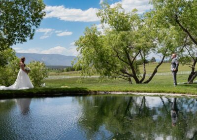 Wedding Videography at Crooked Willow Farm from Videographer Jeremiah at the pond.