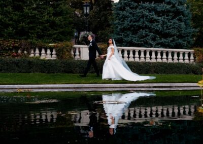 The Broadmoor hotel wedding Colorado Springs videography by the pond cinematic upscale glamorous