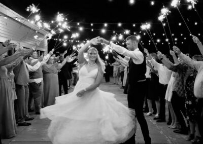 Colorado Springs wedding videography photographer action shot grand exit