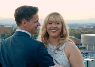 Colorado Springs city urban skyline mountains wedding photographer videographer storbyook weddings by jeremiah