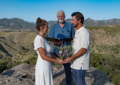 Elopement low key budget affordable wedding videography photography in the mountains colorado springs storybook weddings