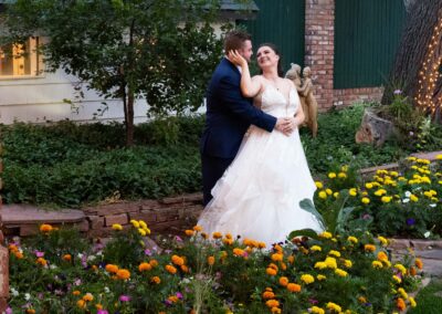 Lionsgate event center photographer videographer evening flower garden