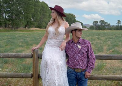 colorado ranch western cowboy wedding videographer photographer